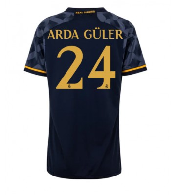 Real Madrid Arda Guler #24 Bortatröja Kvinnor 2023-24 Kortärmad